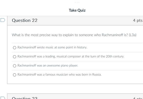 Take Quiz 
ts