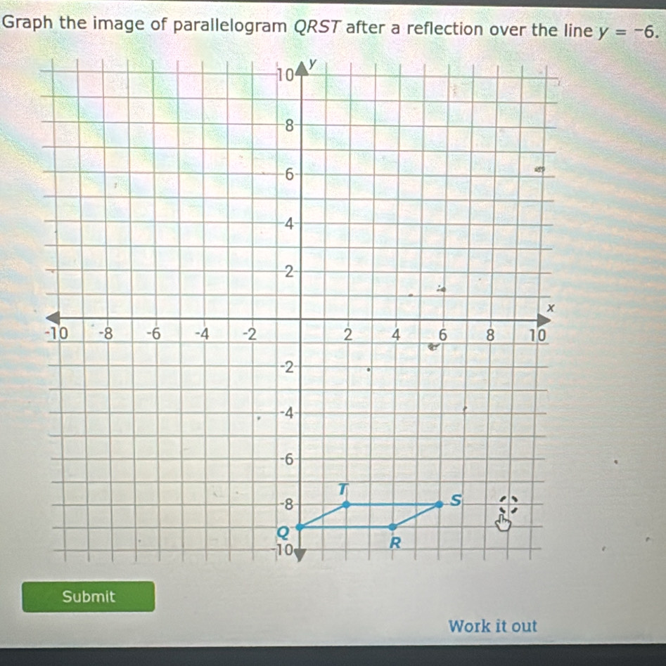 y=-6. 
Submit 
Work it out