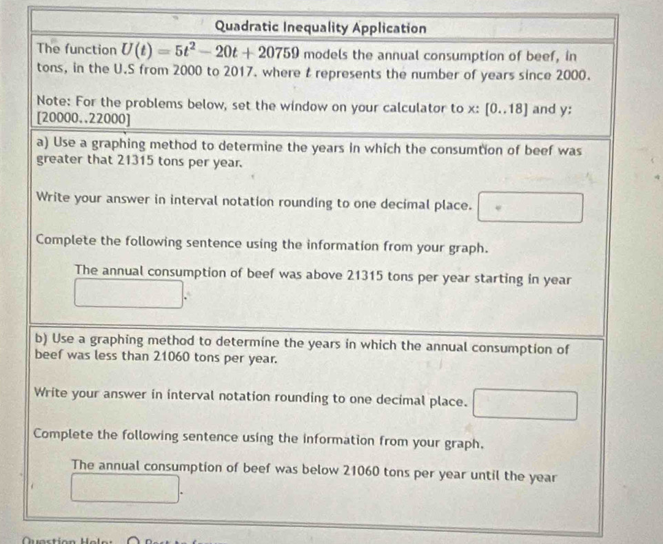 Quadratic Inequ