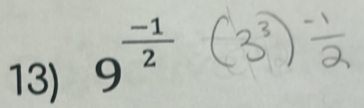 9^(frac -1)2