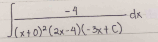 ∈t frac -4(x+0)^2(2x-4)(-3x+C)dx