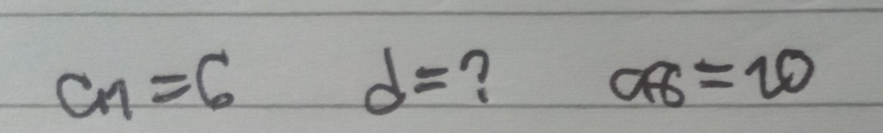 cm=6
d= ?
OR=20