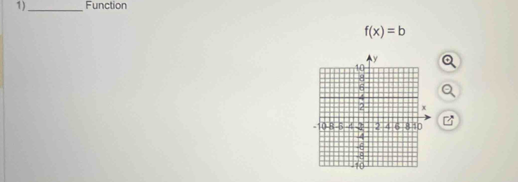 1)_ Function
f(x)=b