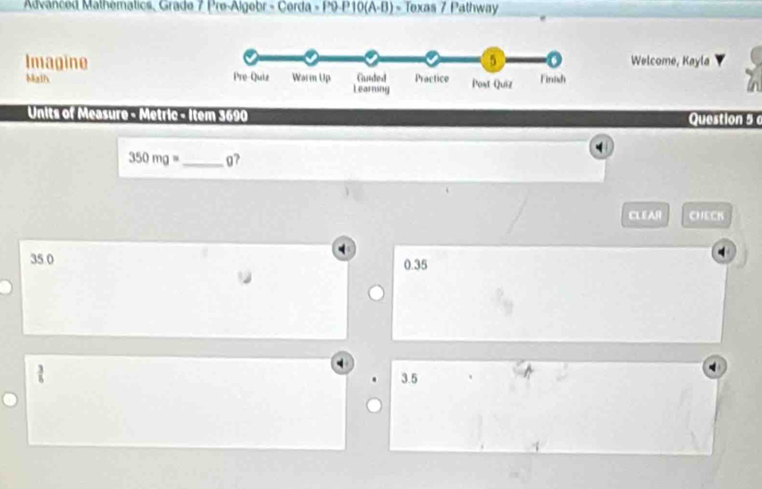 Solved: Advanced Mathemalics, Grade 7 Pre-Algebr - Cerda - P9-P10(A-B ...