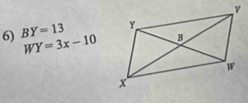 BY=13
WY=3x-10