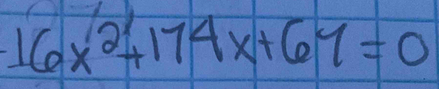 16x^2+174x+67=0