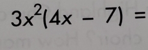 3x^2(4x-7)=