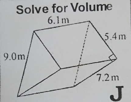 Solve for Volume