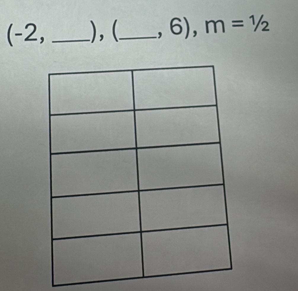 (-2,_ 
),(_
,6), m=1/2