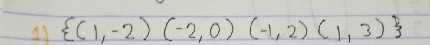  (1,-2)(-2,0)(-1,2)(1,3)