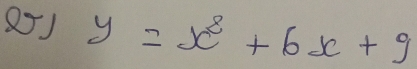 85J y=x^2+6x+9