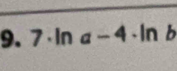 7· ln a-4· ln l a