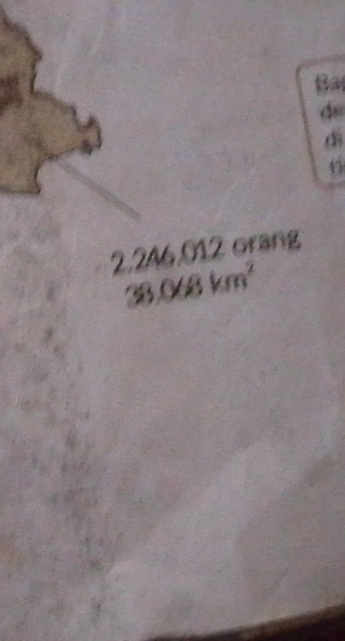 Ba 
d 
di
2,246,012 orang
38.068km^2