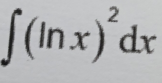 ∈t (ln x)^2dx