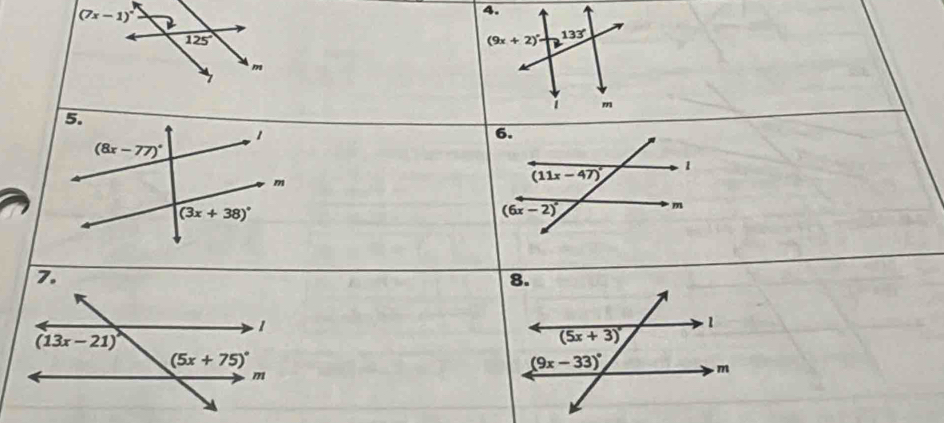 (7x-1)^circ 