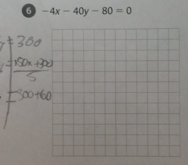 6 -4x-40y-80=0