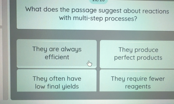 Solved: What does the passage suggest about reactions with multi-step ...
