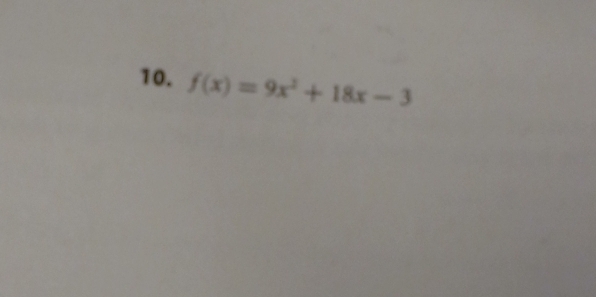 f(x)=9x^2+18x-3