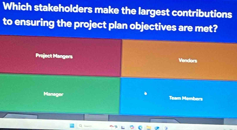 Solved: Which stakeholders make the largest contributions to ensuring ...