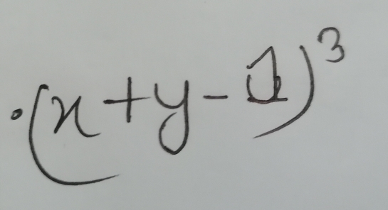 (x+y-1)^3