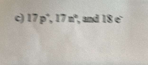 17p,17E °, and 18 e