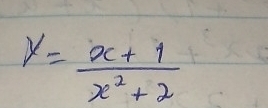 y= (x+1)/x^2+2 