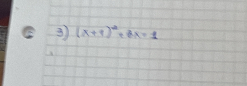 3 (x+4)^2+3x=1