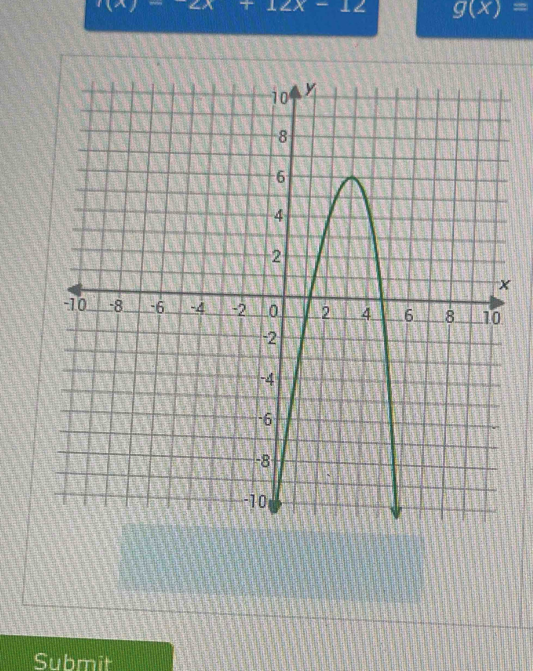 (x)
12x-12
g(x)=
X
Submit