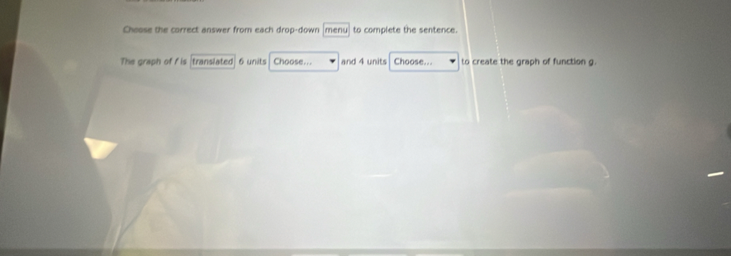 Solved: Choose the correct answer from each drop-down menu to complete ...