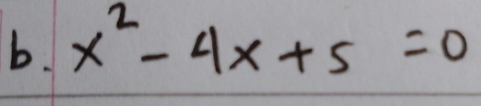 x^2-4x+5=0