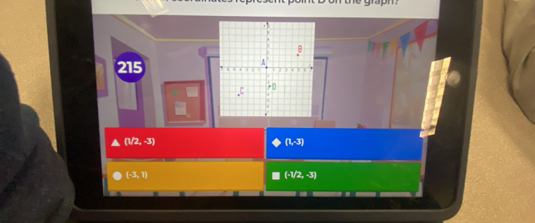 grapm.
215
(1/2,-3)
(1,-3)
(-3,1)
(-1/2,-3)