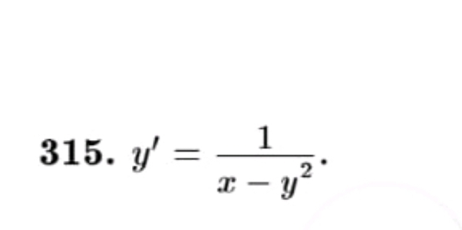 y'= 1/x-y^2 .