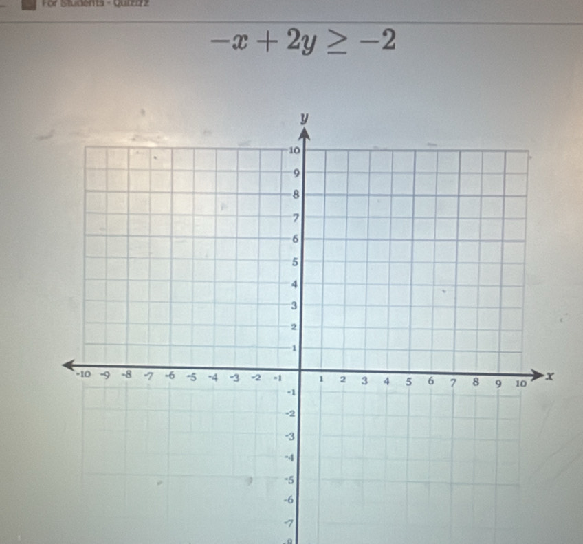 For Students - Qutz
-x+2y≥ -2
-7
。