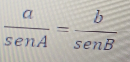  a/senA = b/senB 