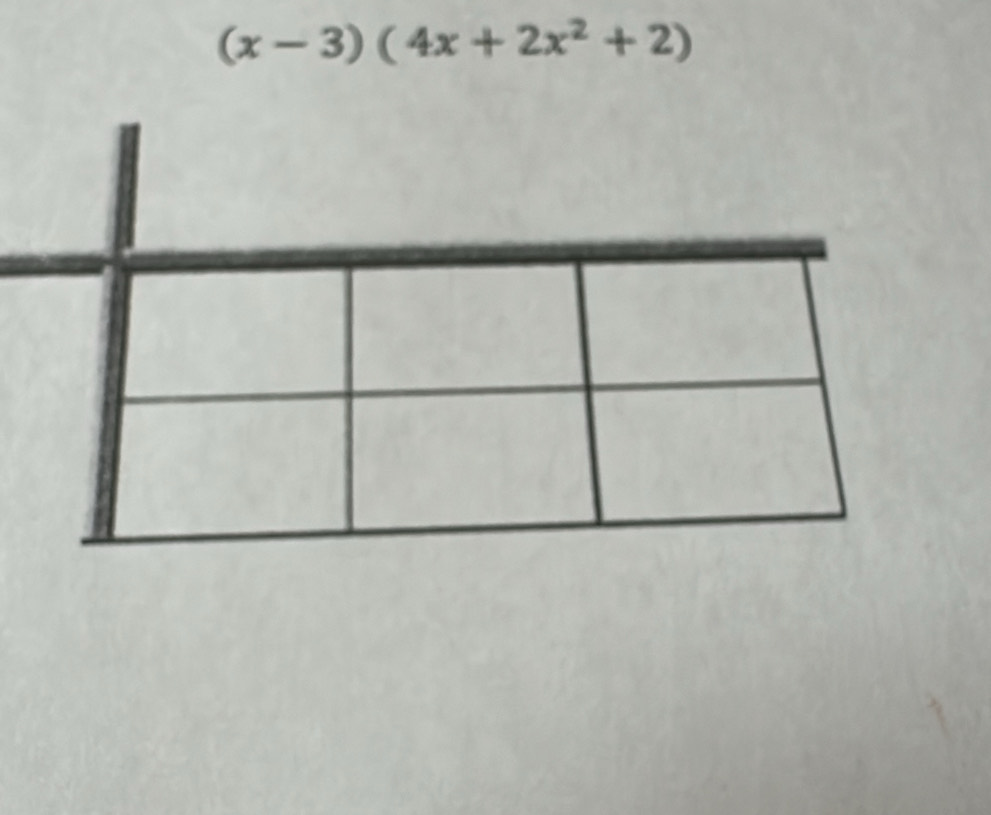 (x-3)(4x+2x^2+2)