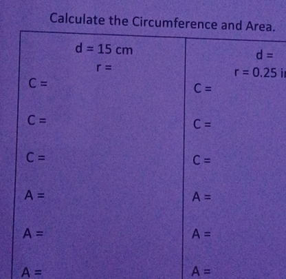 Calculate the.
^circ  1
A=
A=