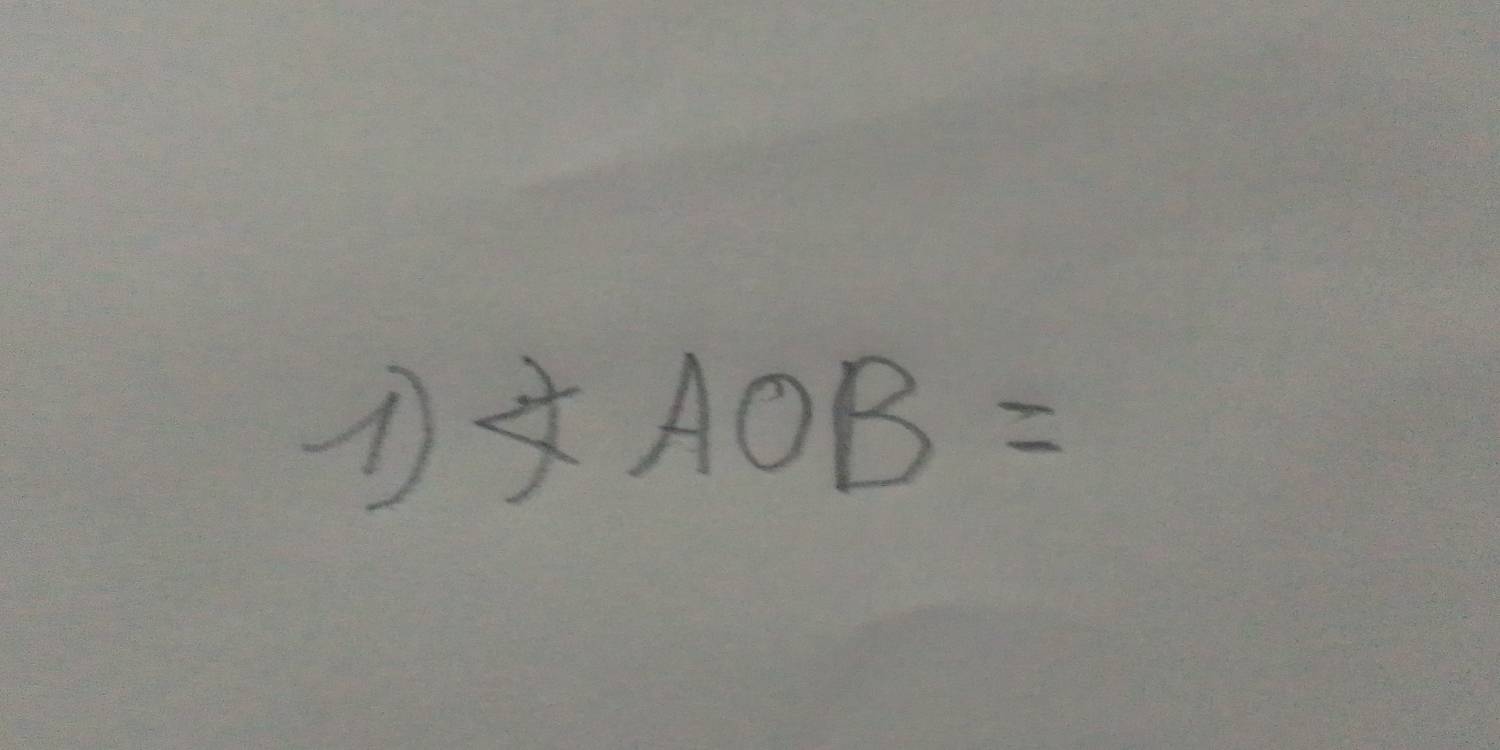 ∠ AOB=