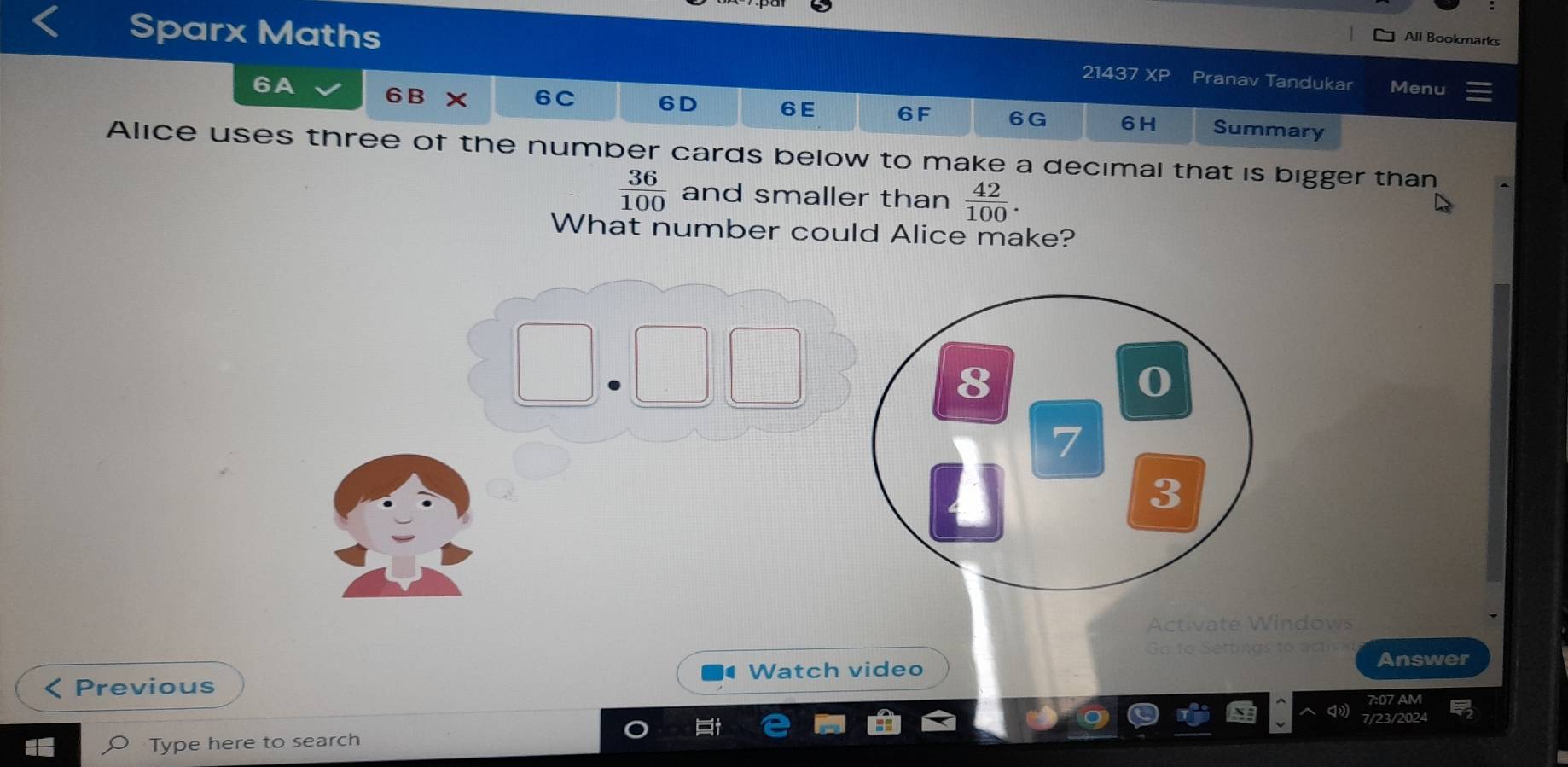あい Solved: All Bookmarks Sparx Maths Pranav Tandukar Menu 6A