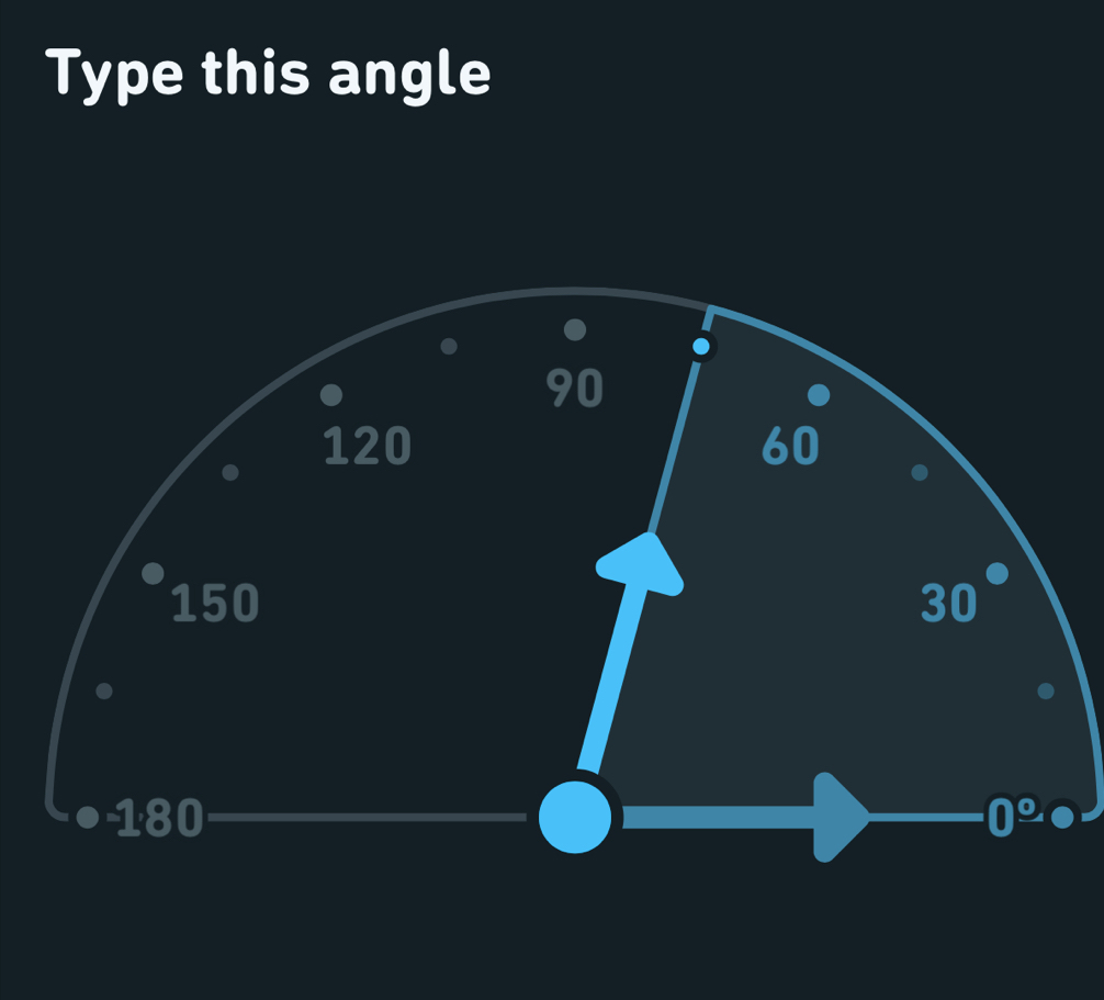 Type this angle