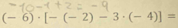 (-6)· [-(-2)-3· (-4)]=