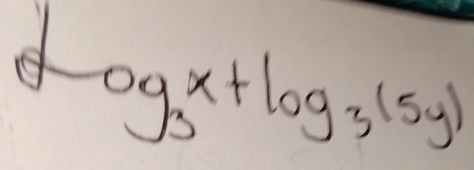 og_3x+log _3(5y)