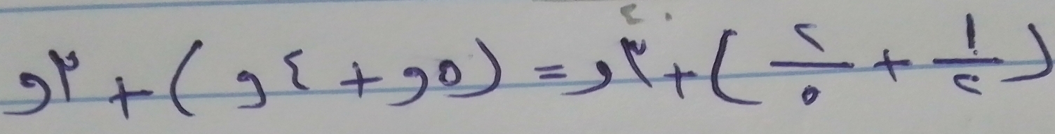 9)^0+(g^c+9^0)=9^6+( 5/6 + 1/c )