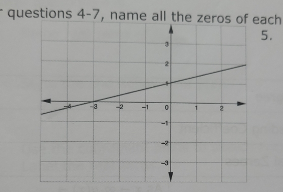 questions 4-7, name all the zach 
5.