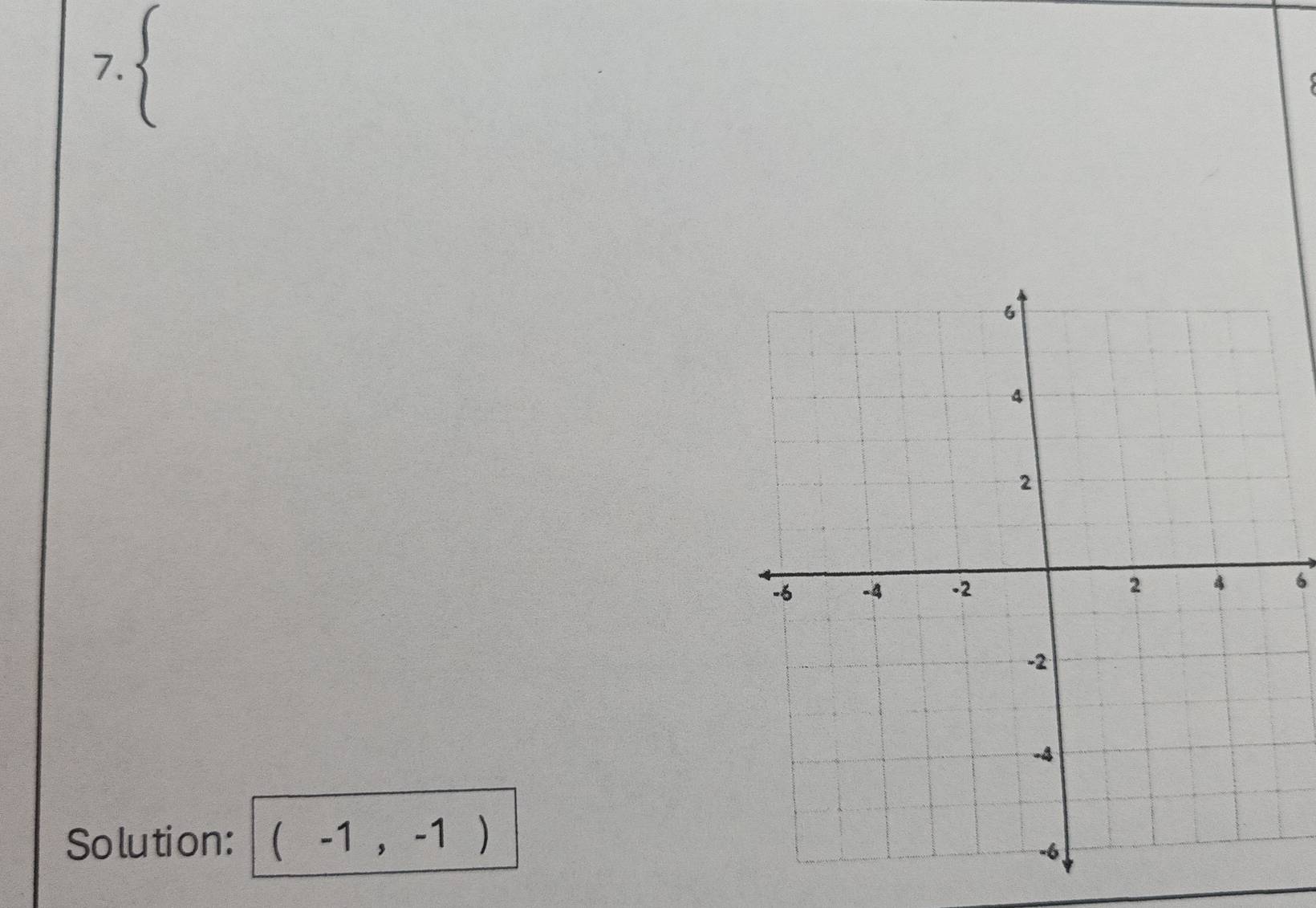 Solution: (-1,-1)