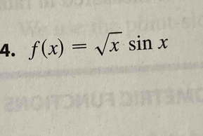 f(x)=sqrt(x)sin x