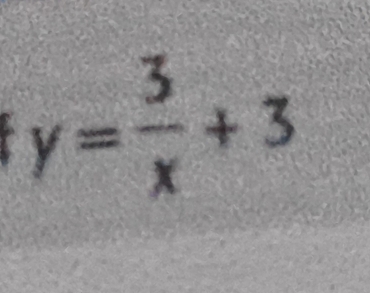 y= 3/x +3