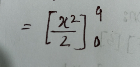 =[ x^2/2 ]_0^4