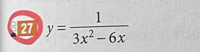 ξ 27 y= 1/3x^2-6x 