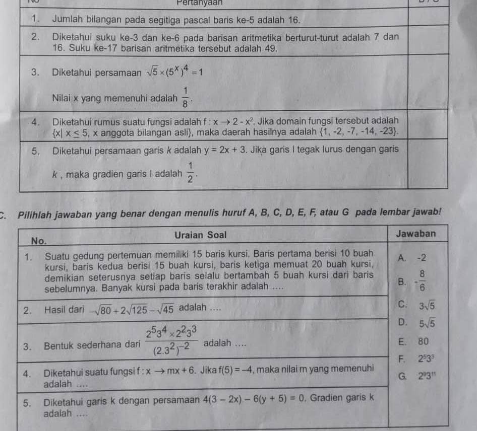 Pertanyaan
C.