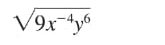 sqrt(9x^(-4)y^6)